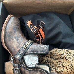 Freebird by Steven Rustic Brown Studded Western Boots